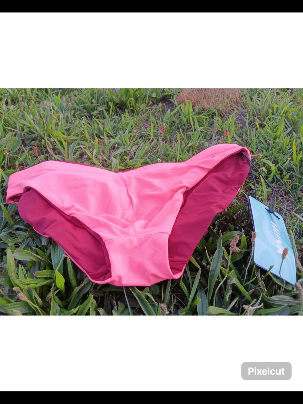 HUNK Luxury Reversible Swim Brief Pink Burgundy M NWT
